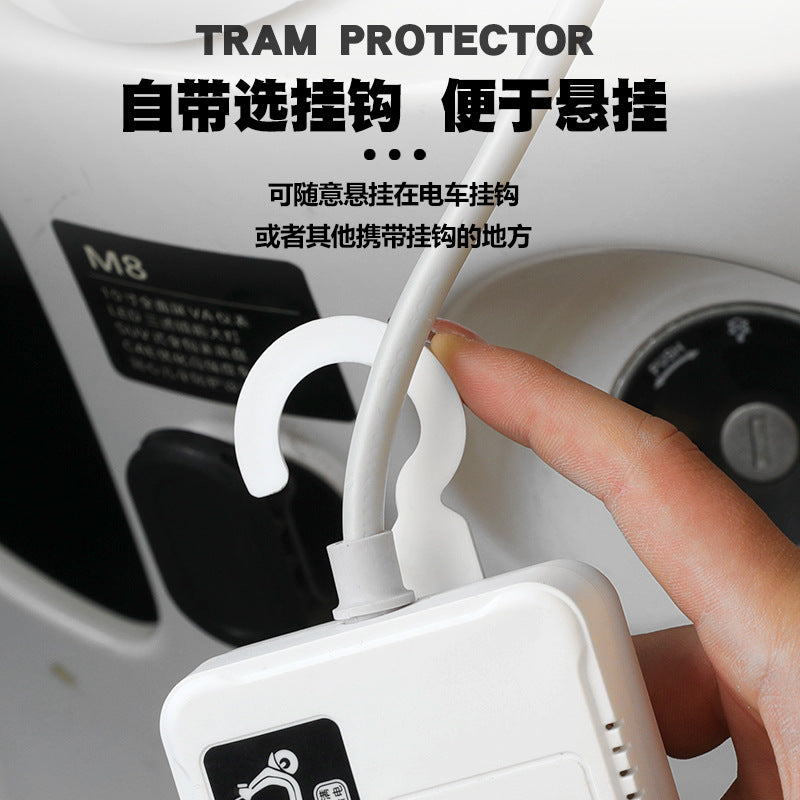 Electric vehicle charging protector - automatic power cut-off, battery overcharge protection, smart timer socket (specifically for power strips)