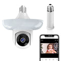 3mp tuya smart bulb camera - home security, full-color 360° wireless surveillance (no stand included)