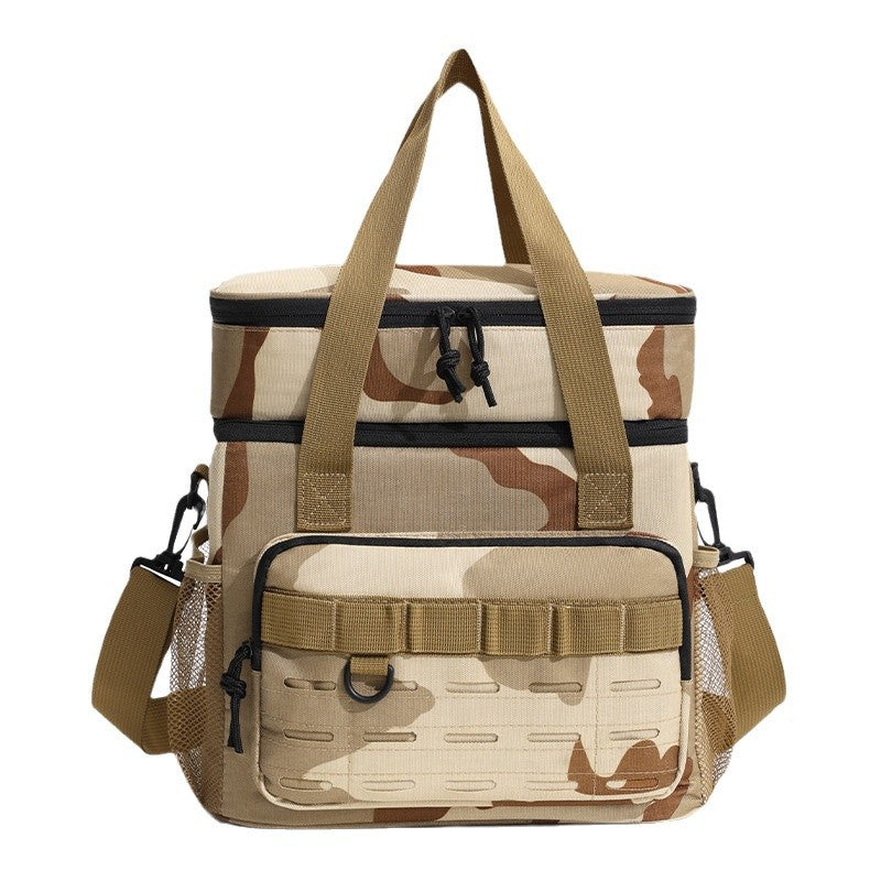 Beilian Picnic Insulation Box Portable Double-layer Outdoor Ice Bag Wholesale Delivery Large Capacity One Shoulder Anti-Leak Insulation Bag