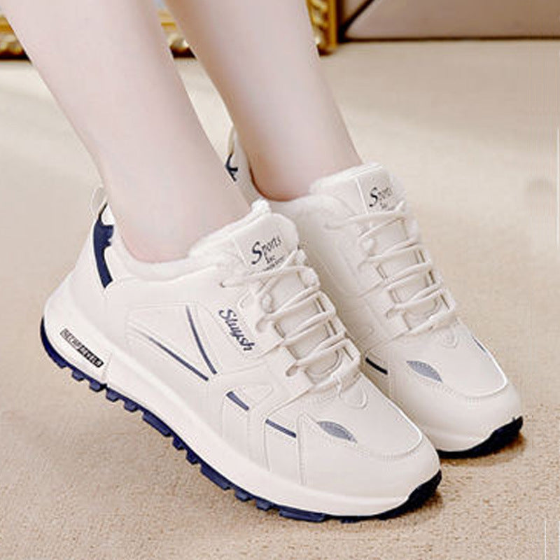 Low ankle women's shoes winter new arrivaltrendywinter shoes fleece-linedthickened cotton shoes cold-proof heattechcasualthick sole short boots