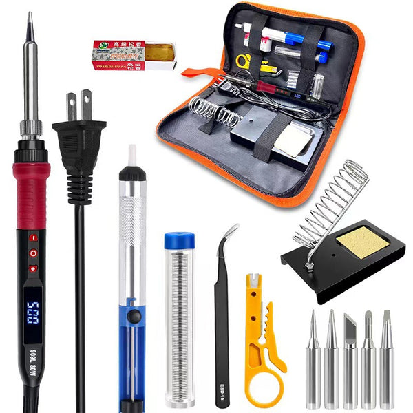 Cross-border special supply of digital display electric soldering iron 80W909L constant temperature adjustable temperature iron experimental computer welding electric iron sleeve