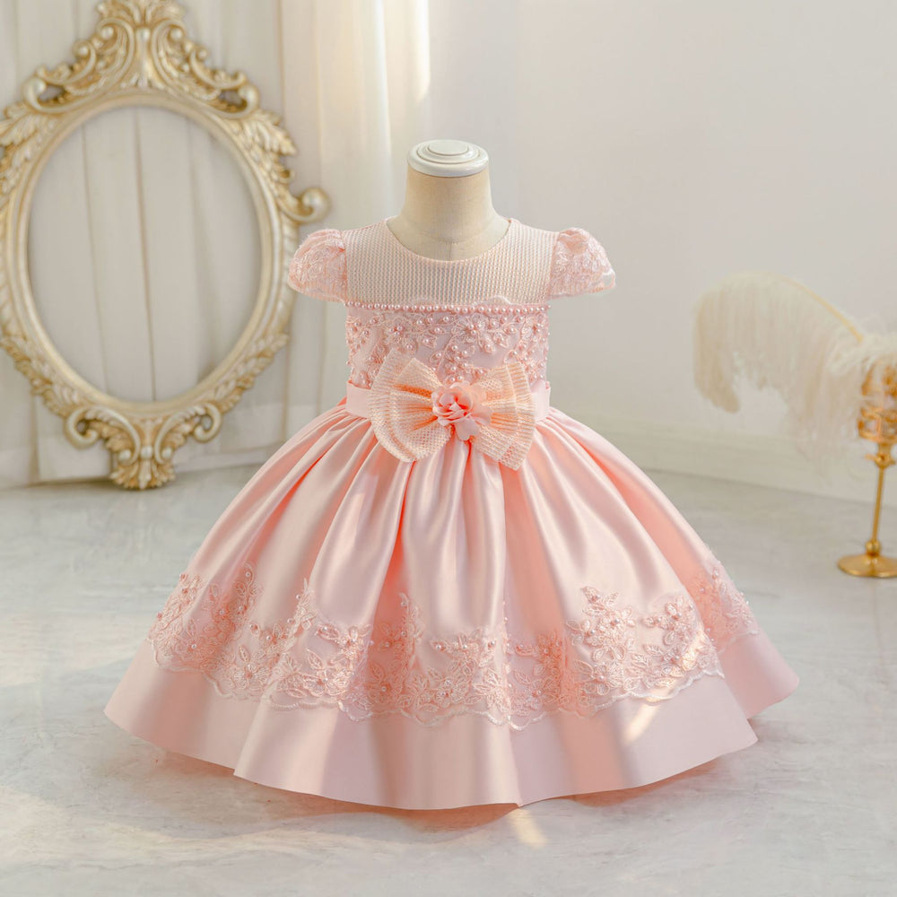 New arrival mid-length skirt section lace kids dress princess dress girl piano performance dress kids dress