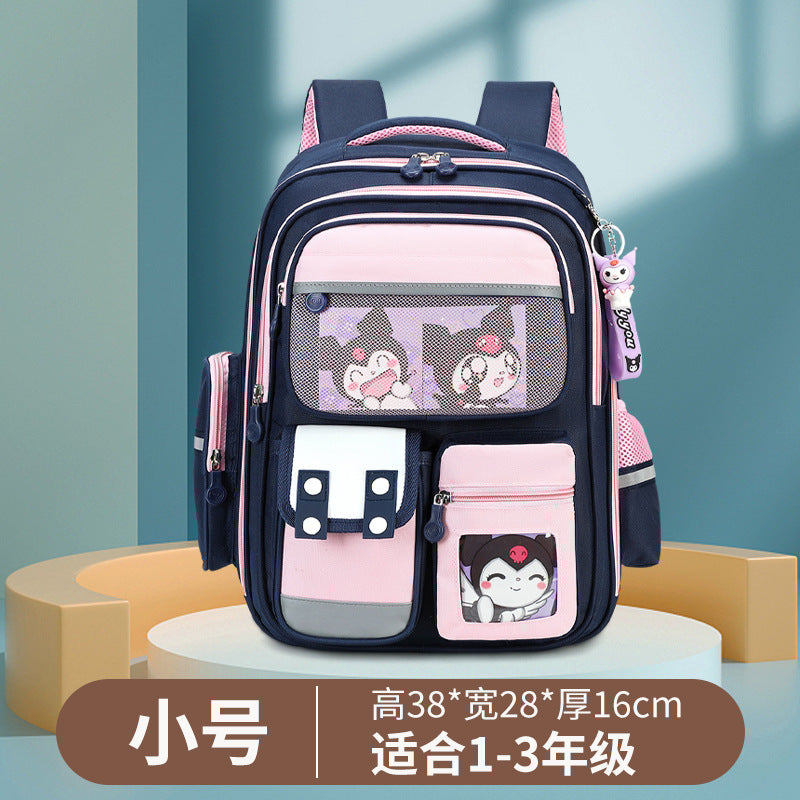 capibala school bag for primary school students, boys in grades 1-3 to 6, large capacity cute capybara stain-resistant backpack
