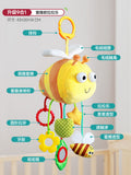 infant pendant bedside bed bell rattle fabric soothing toy baby crab animal paper pull fun