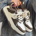 2024 spring new arrival: trendy men's sneakers - instagrammable, versatile, niche design, student style, american board shoes, chunky sole athletic shoes for men