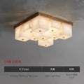Marble all-copper ceiling lamp modern new chinoiseriecasualaccessible luxury bedroom dining room study lamp designer creative living room