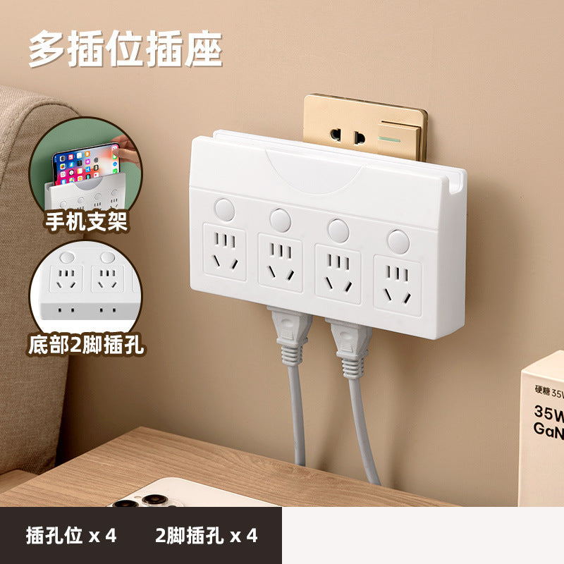 New arrival bedside socket converter smart usb socket plug pure copper one to multi-slot multi-function socket night light