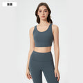 New women's sports bra - barely there feel, beautiful back design, yoga tank top, shockproof, high-impact workout bra d25031