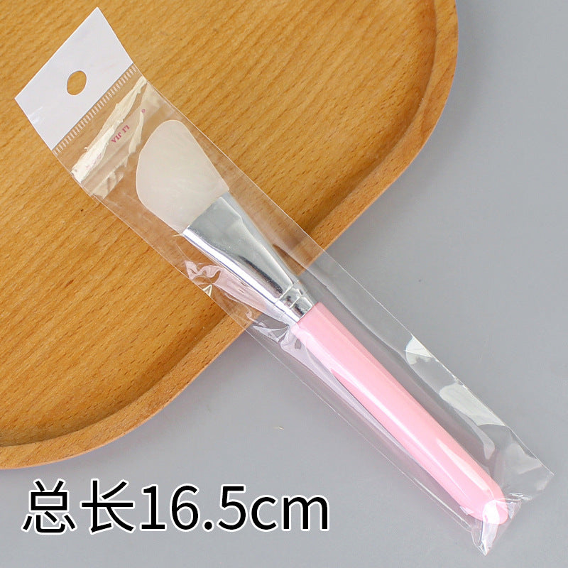 Beauty silicone brush facial mask brush makeup brush soft bristle head brush mud mask beauty tool fan-shaped fruit acid brush