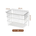304 stainless steel storage basket - home desktop organizer, feeding station, snack rack, multi-purpose storage