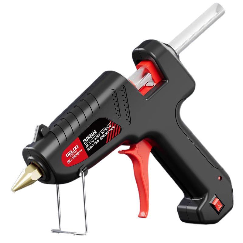 Delixi Electric hot melt glue gun fine nozzle anti-drip 60w hot melt gun household handmade high-stick mini glue stick glue gun
