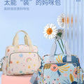 Large capacity maternity bag fashionable portable mommy bag travel storage shoulder handbag backpack multifunctional baby bag