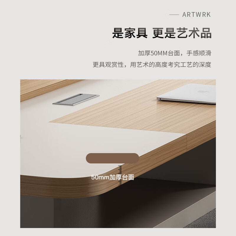 Saint-li conference table set - oval table with chairs for meetings, negotiations, training, and large office spaces