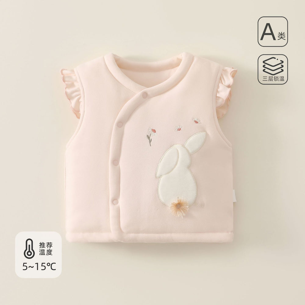 Babibele autumn/winter baby stylish outerwear vest, infant thickened quilted children's vest, warm waistcoat