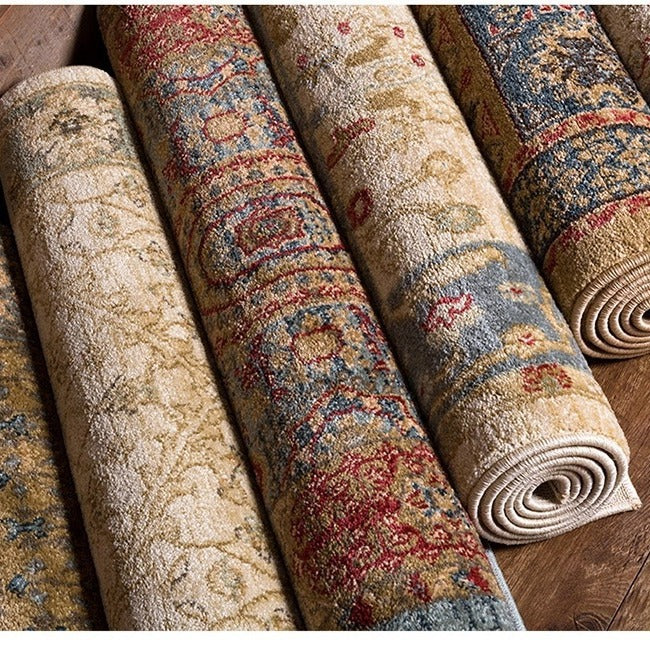 retro ethnic moroccan faux cashmere rug - durable, stain-resistant, perfect for living room coffee tables, bedroom bedside, and more
