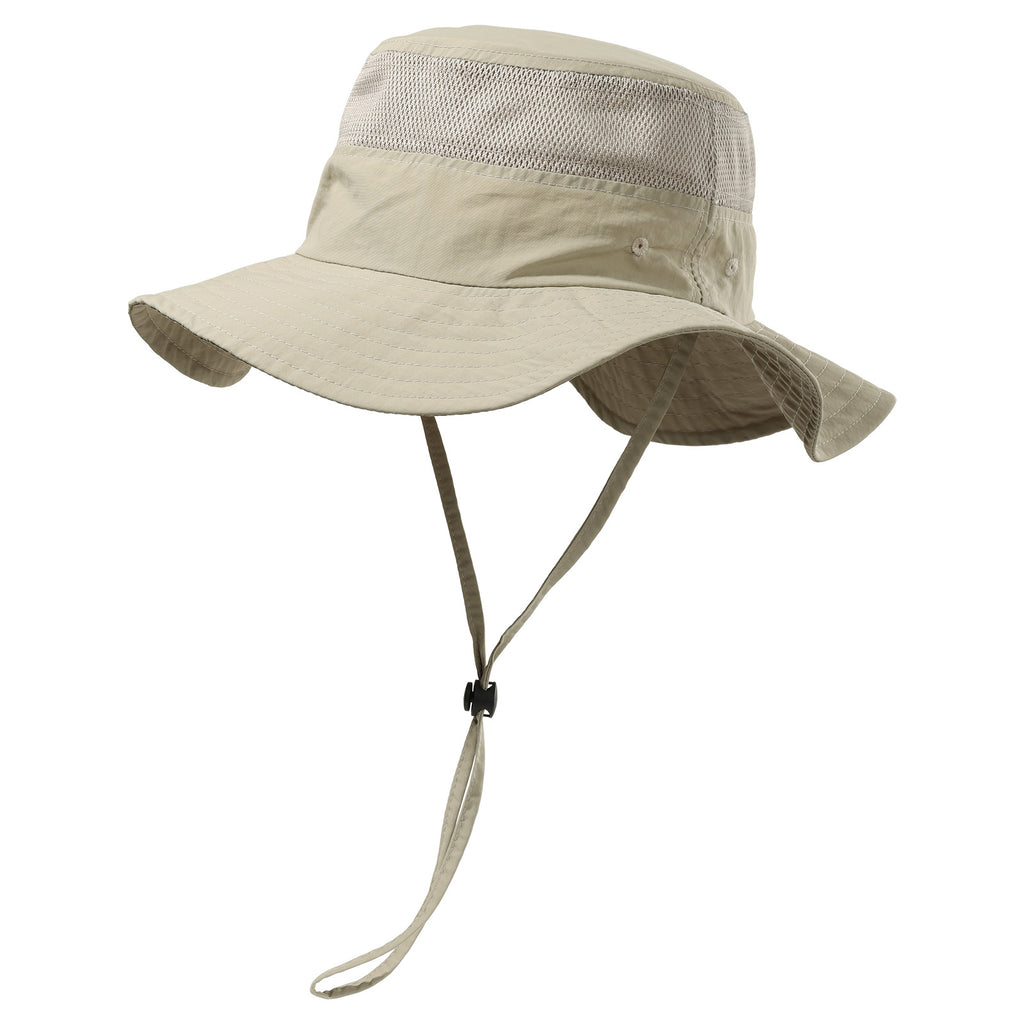 Primary and secondary school bucket hat summer thin sun protection UV protection breathable adjustable student sun hat beach outdoor hat