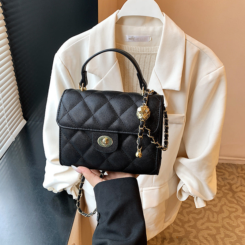 Foreign trade rhombus chain mini bag women's 2025 new high-end niche portable small square bag fashion messenger bag