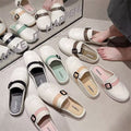 Women's summer slippers 2024 new fairy style sandals, trendy versatile platform slides, cloud-like comfort, thick sole beach shoes
