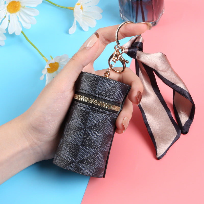 New student trend presbyopia mini coin change bag girl pendant earphone bag multi-purpose red envelope keychain