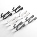 Wholesale storage rack hooks kitchen hanging rack j-shaped hook solid space aluminum nail-free hook movable card hook accessories