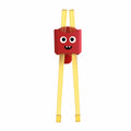 Custom logo new self-training chopsticks - children's practice chopsticks, baby feeding chopsticks, infant and toddler tableware supplies