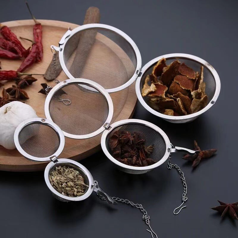 304 stainless steel seasoning ball, stew meat seasoning bag, tea ball, stew meat spice box, tea filter, marinade ball