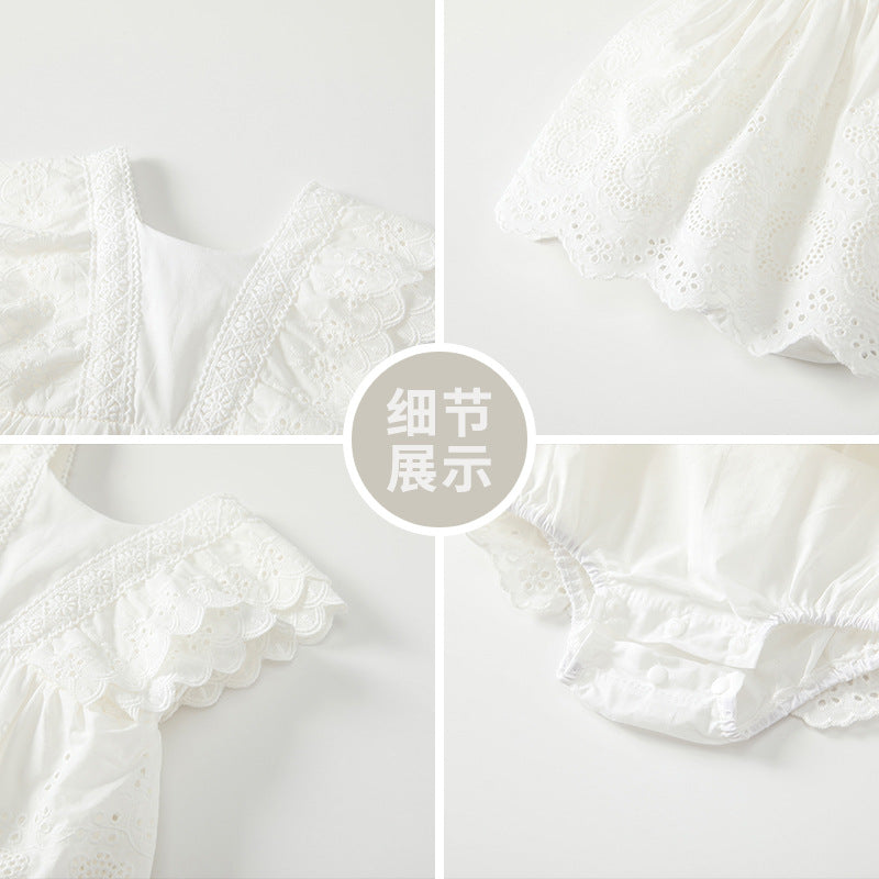 Girls' summer dress  new style: french lace sleeveless tank dress for baby girls, chic and stylish little girl's dress