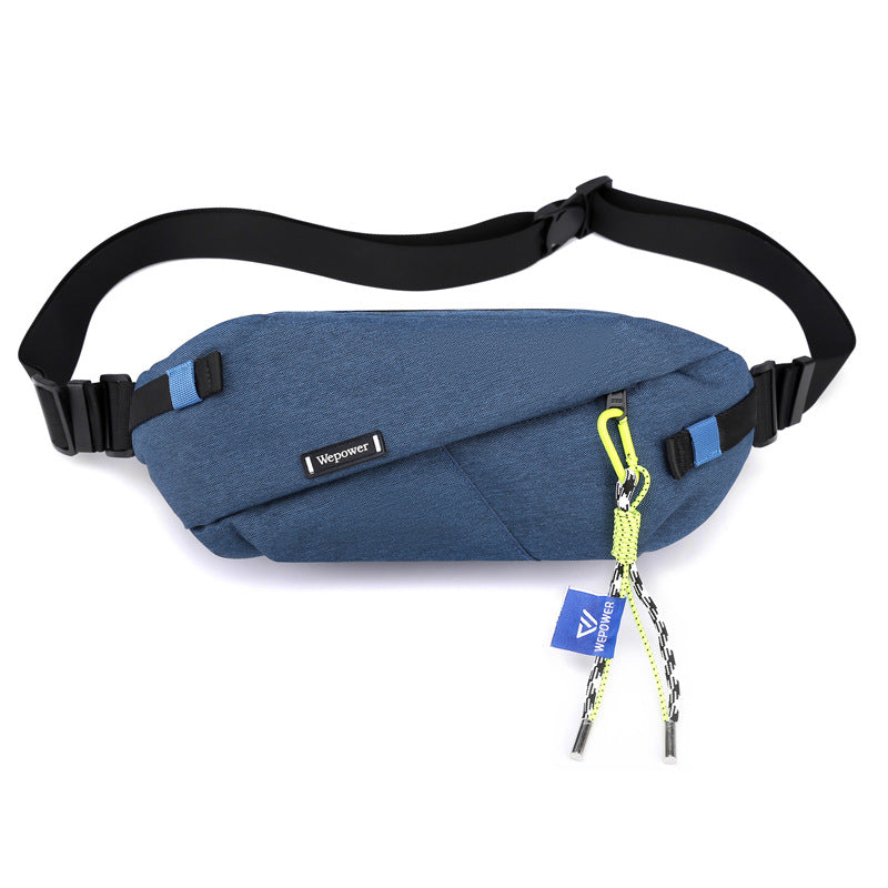 New Hong Kong wind locomotive color matching cycling bag outdoor travel fanny pack versatile mobile phone messenger bag travel commuter fanny pack