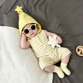 Summer lightweight breathable cute romper baby sleeveless unisex bodysuit cartoon onesie summer outfit