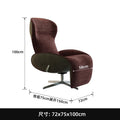 Zero gravity recliner for villa living room, balcony, bedroom, study - single sofa bed, lazy sofa, rocking chair