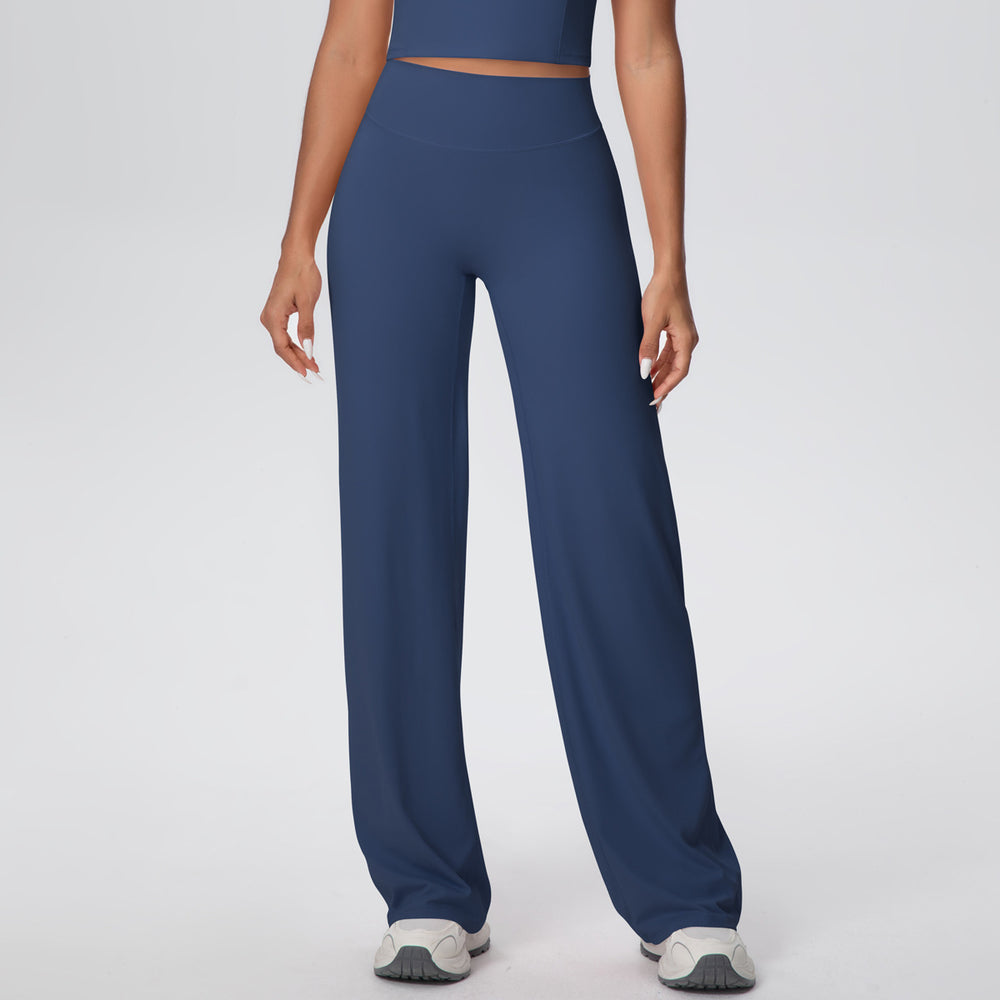 nude feel tight yoga pants high waist hip straight-leg pants looseslimming look outdoor sports running fitness pants