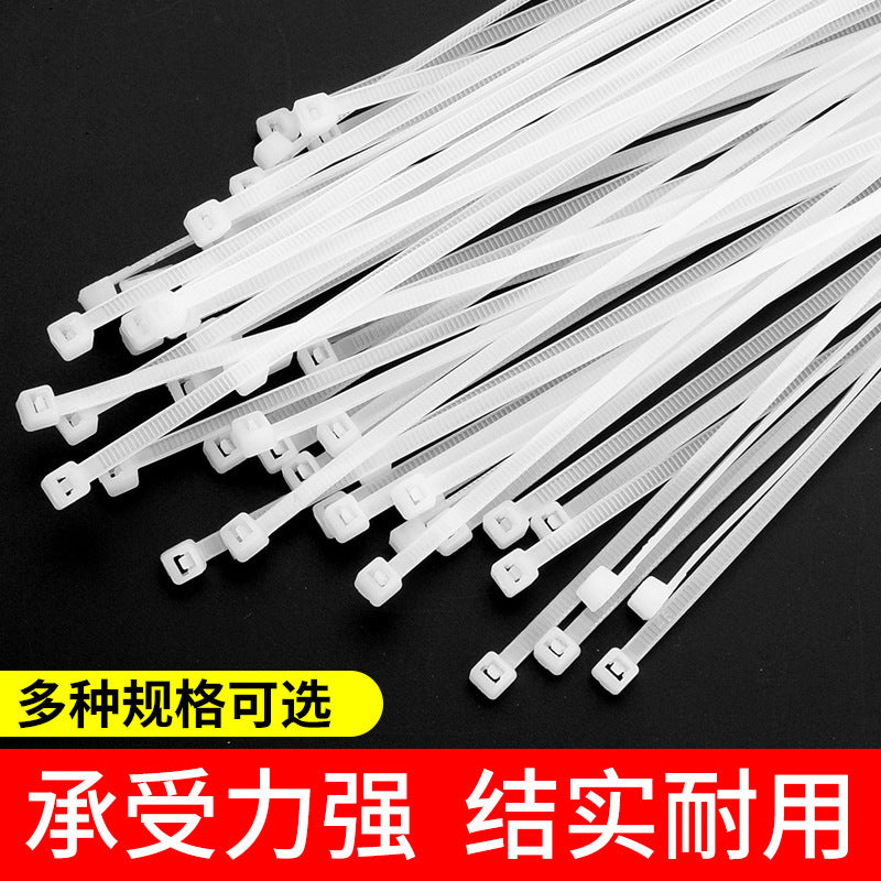 Nylon cable ties, plastic buckle, strong anti-theft buckle, wire tie, self-tightening, self-locking black strap