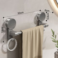 Suction cup towel rack bathroom punch-free wall-mounted storage rack bathroom towel single pole bathroom storage rack