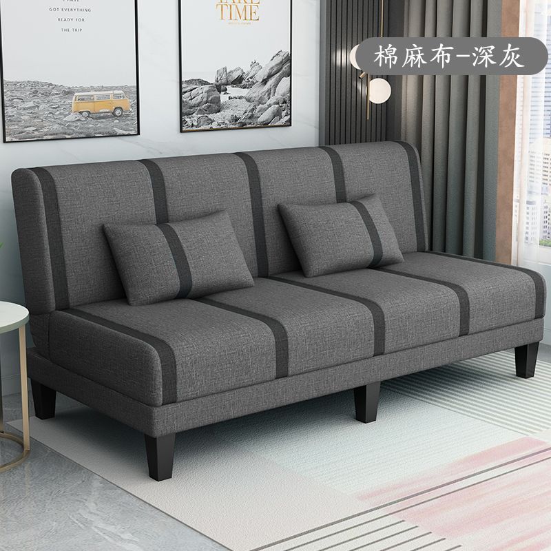 Sofa can be folded for dual use, double and three-person multi-functional simple rental room bedroom lazy living room foldable sofa bed