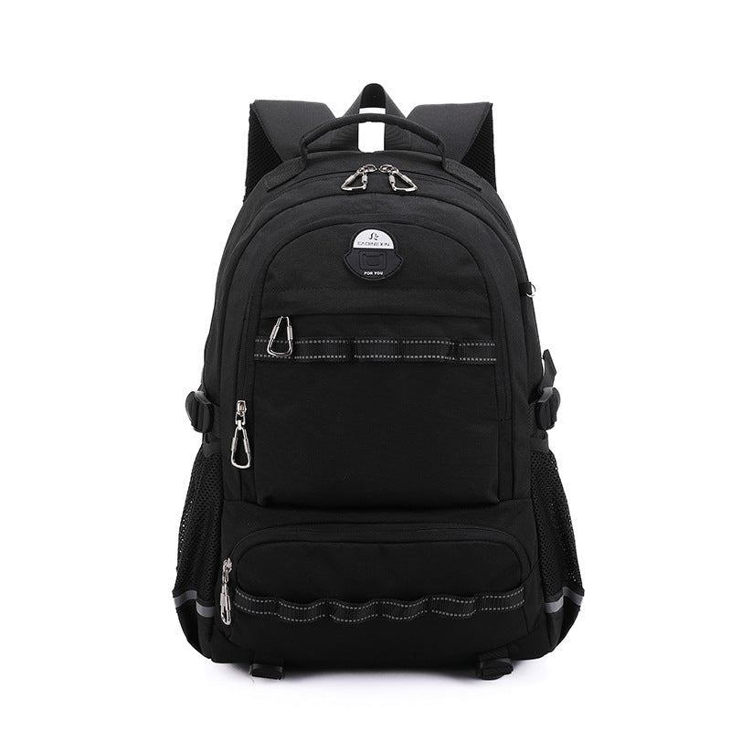 New student schoolbag women's large-capacity schoolbag men's trendy backpack travel leisure backpack travel lightweight