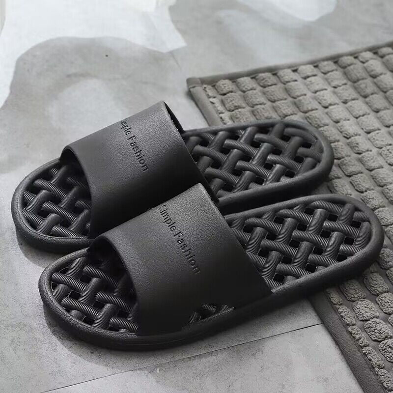 Home bathroom leak quick-drying bathroom hotel sandals indoor soft bottom floor sandals for men and women summer