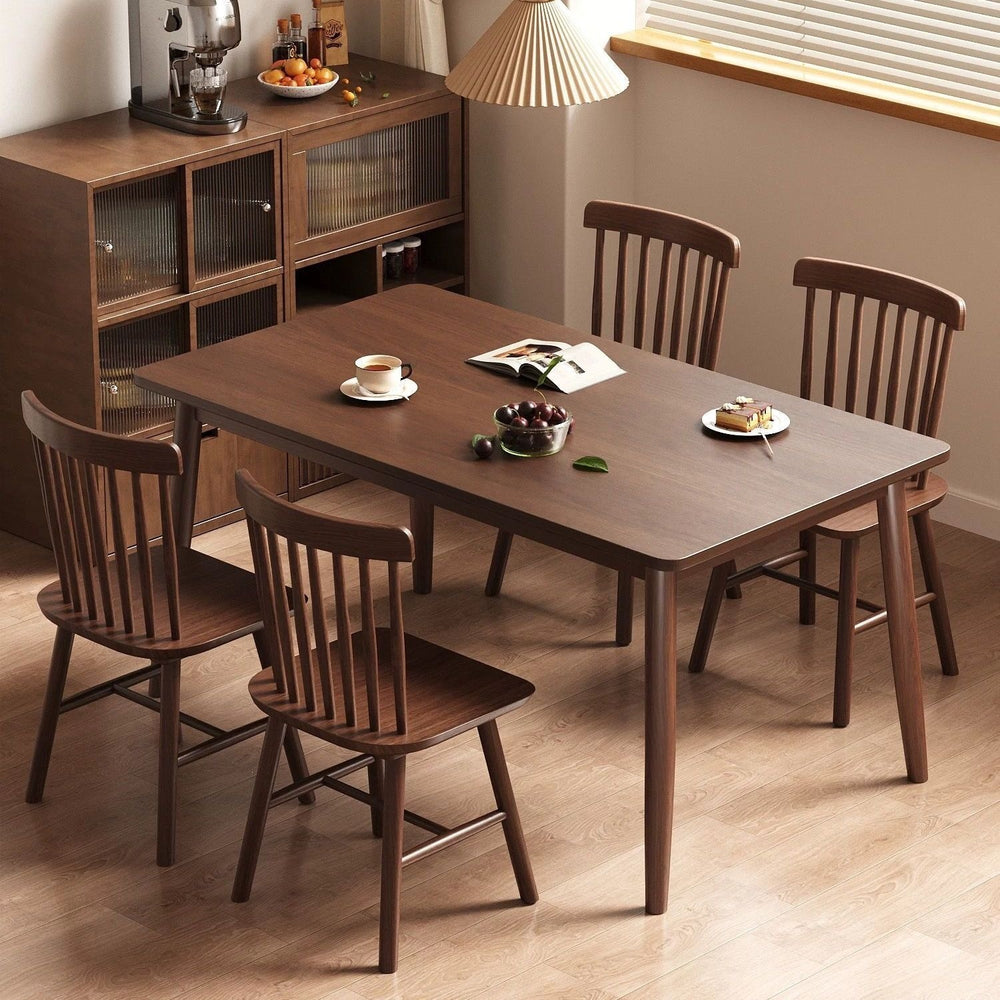 Nordic solid wood dining table & computer desk - perfect for small spaces, student study, and rental apartments - rectangular dining table