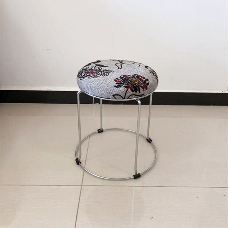 Soft stool, durable shoe changing stool, casual stool, for home bench, solid wood surface low stool, round stool, thickened steel stool