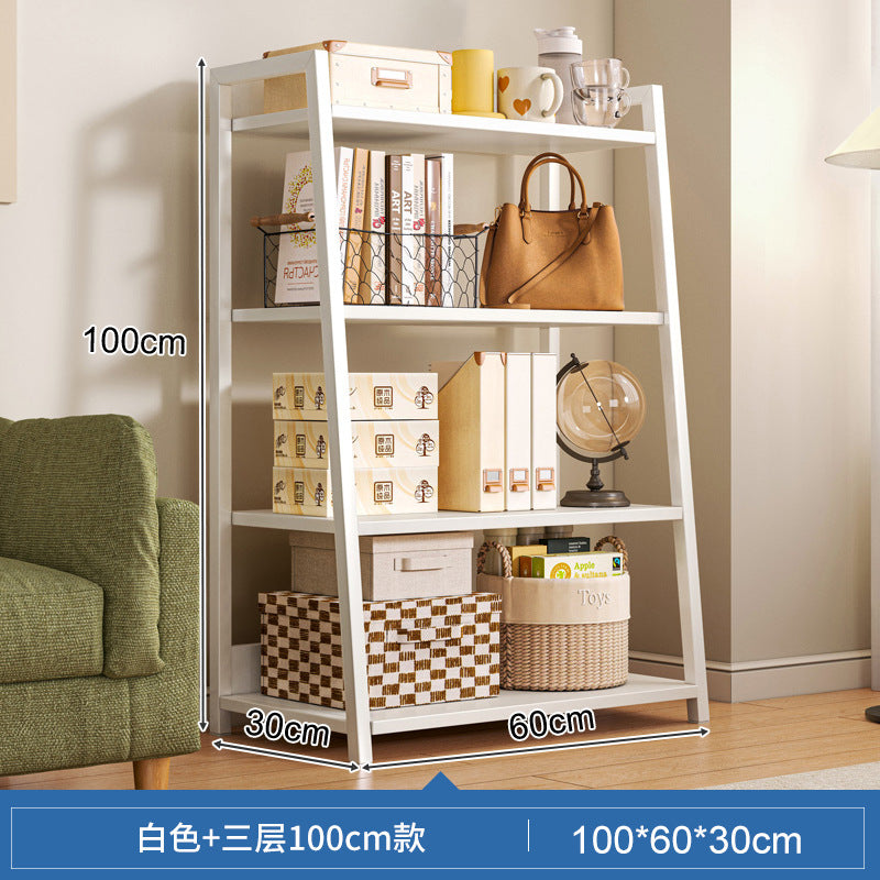 Shelf Shelf Floor-to-ceiling Bedroom Multi-layer Storage Living Room Storage Display Shelf Office Super Load-bearing Iron Shelf