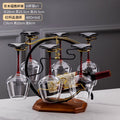 Black bow tie red wine glass 460ml + wine rack