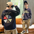 Boys' fall collection : new kids' sweatshirts - trendy and stylish spring/autumn outerwear, athletic tees, and long-sleeve base layers for older boys