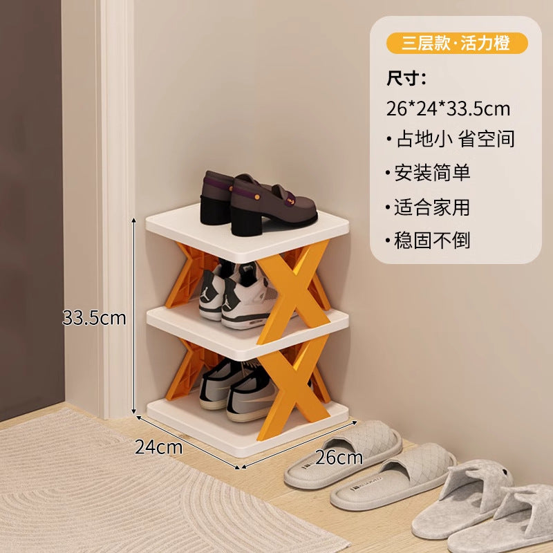 Shoe rack for home door multi-layer small narrow rental house simple shoe rack indoor new arrival 2025 popular shoe cabinet