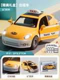 Large taxi toy for boys - inertia-powered, sound & light, educational, opening doors, car, baby birthday gift