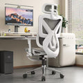 Computer chair, ergonomic chair, home reclining office chair, plaid sedentary breathable mesh seat, gaming chair