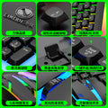 Limei gtx350 illuminated keyboard and mouse combo - floating keyboard, mechanical feel, esports gaming mouse and keyboard set