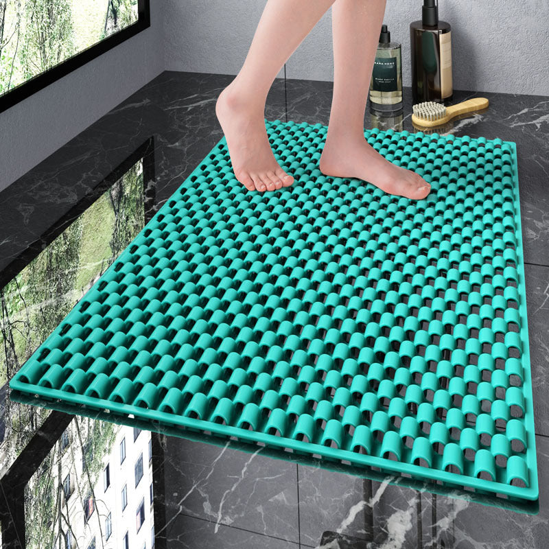 Solid color bathroom toilet waterproof and non-slip floor mat toilet shower room bath room anti-drop mat household massage foot pad