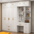 Modern minimalist wardrobe for home bedroom, rental apartment, storage, small apartment cabinet with vanity corner closet