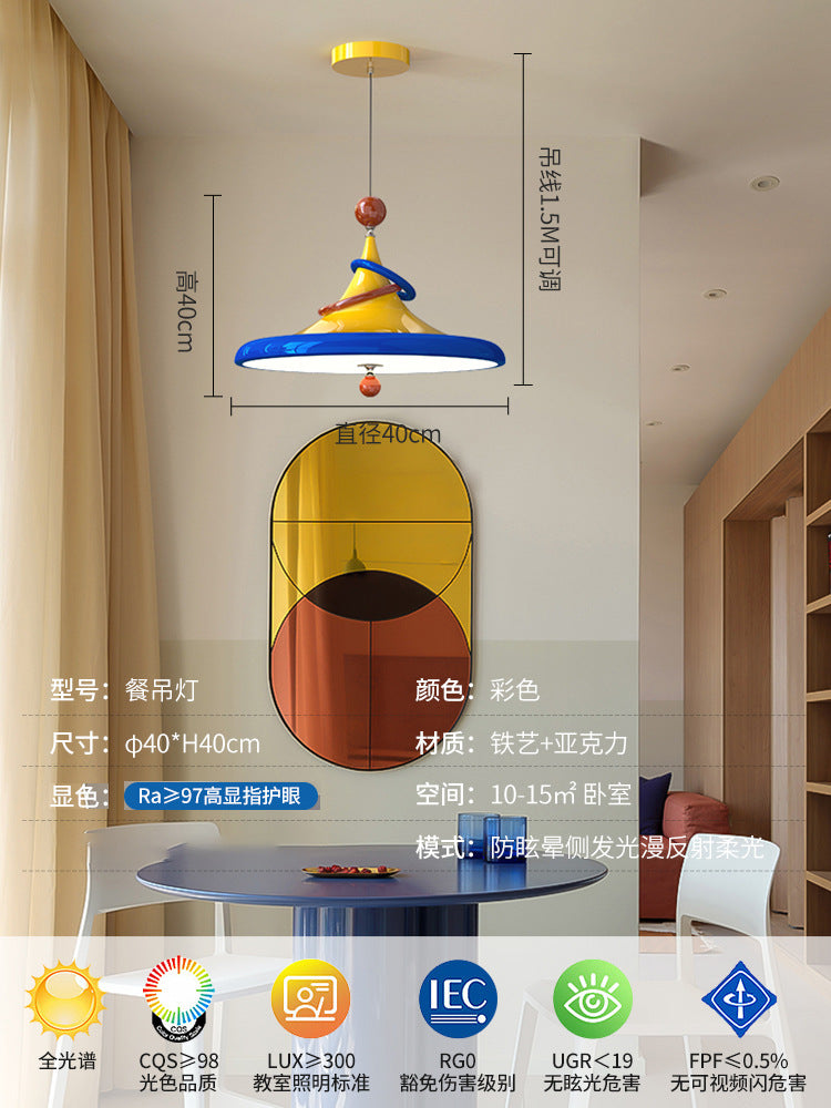 Memphis Children's Room Ceiling Light Creative Personality Bedroom Light Full Spectrum Eye Protection Boys and Girls Room Lighting