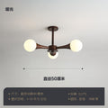 Magic bean bedroom chandelier modern casual japanese wabi-sabi style study ceiling lamp scandinavian creative walnut dining room lamp