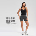 Women's yoga top with built-in bra, criss-cross back, fitness sports tank top, running pilates yoga bra yg-1009